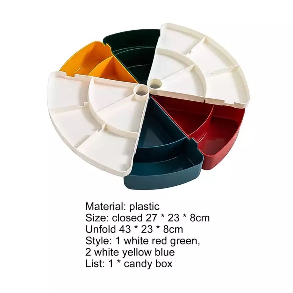 2 Layer Candy Box, Nut Case Snack Storage Box, Dessert Fruit Plate Tray 2 Layer Candy Box, Nut Case Snack Storage Box, Dessert Fruit Plate Tray
